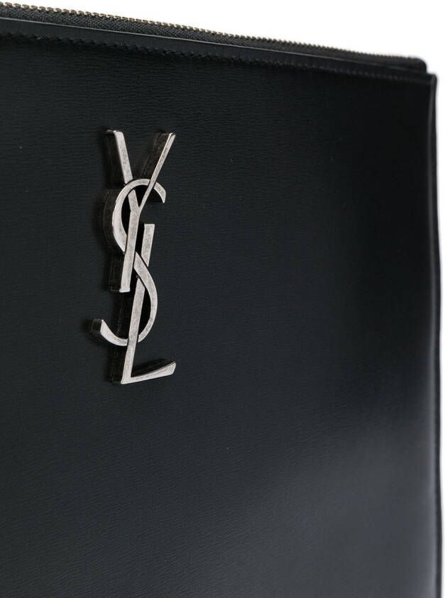 Saint Laurent Monogram tablet houder Zwart