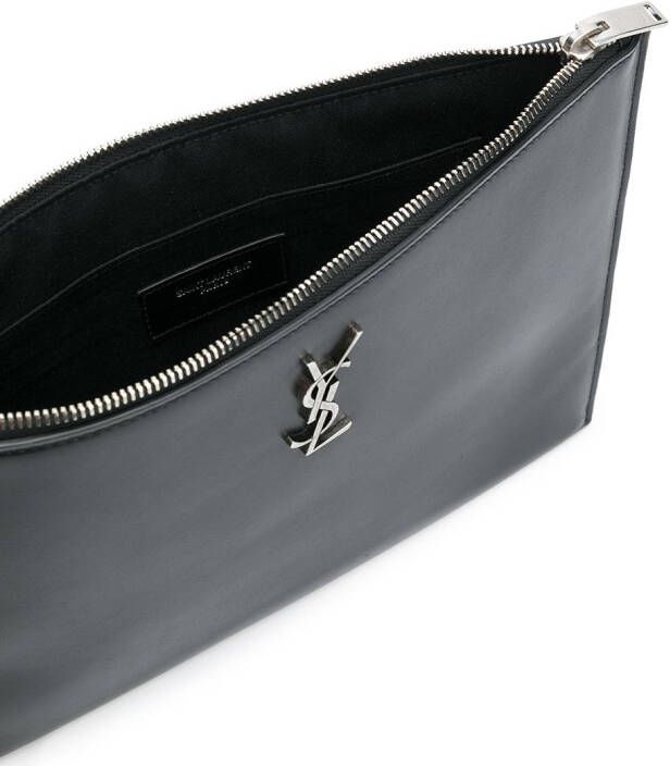 Saint Laurent Monogram tablet houder Zwart