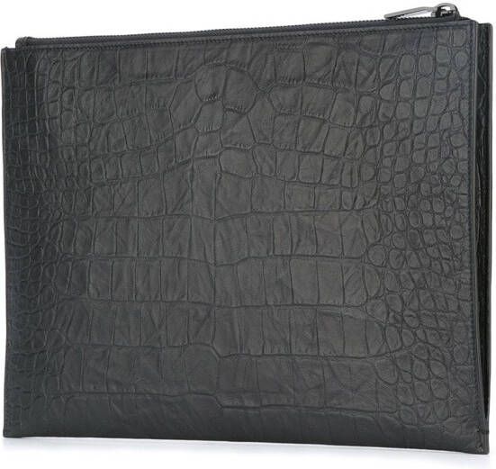 Saint Laurent Monogram zip pouch Zwart