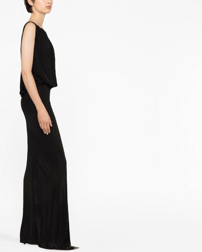 Saint Laurent Mouwloze jurk Zwart