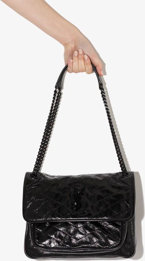 Saint Laurent Niki tas met hengsel Zwart