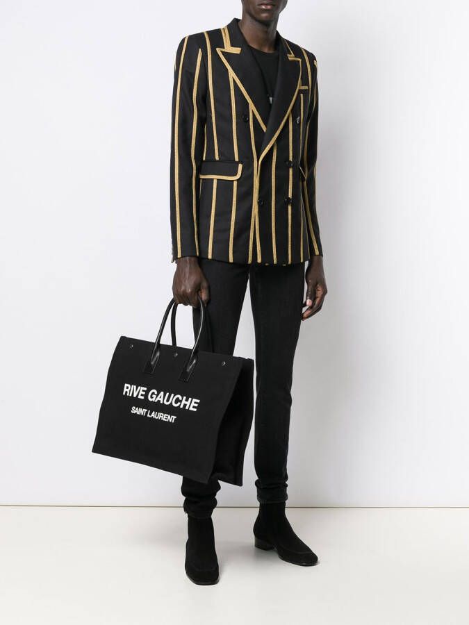Saint Laurent Noe Rive Gauche draagtas Zwart