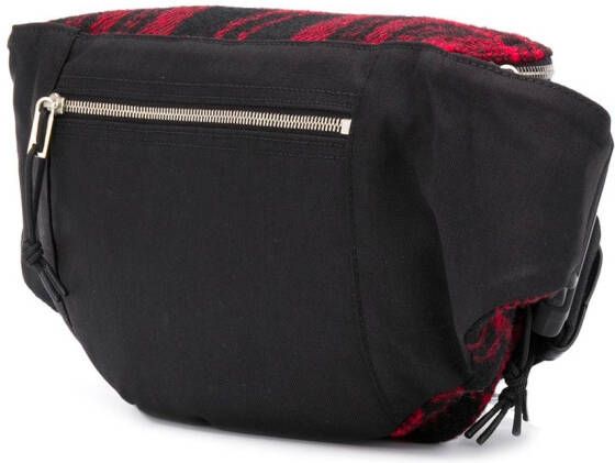 Saint Laurent Nuxx heuptas met tartan ruit Zwart