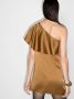 Saint Laurent Off-shoulder jurk Bruin - Thumbnail 3