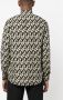 Saint Laurent Overhemd met abstracte print Zwart - Thumbnail 4