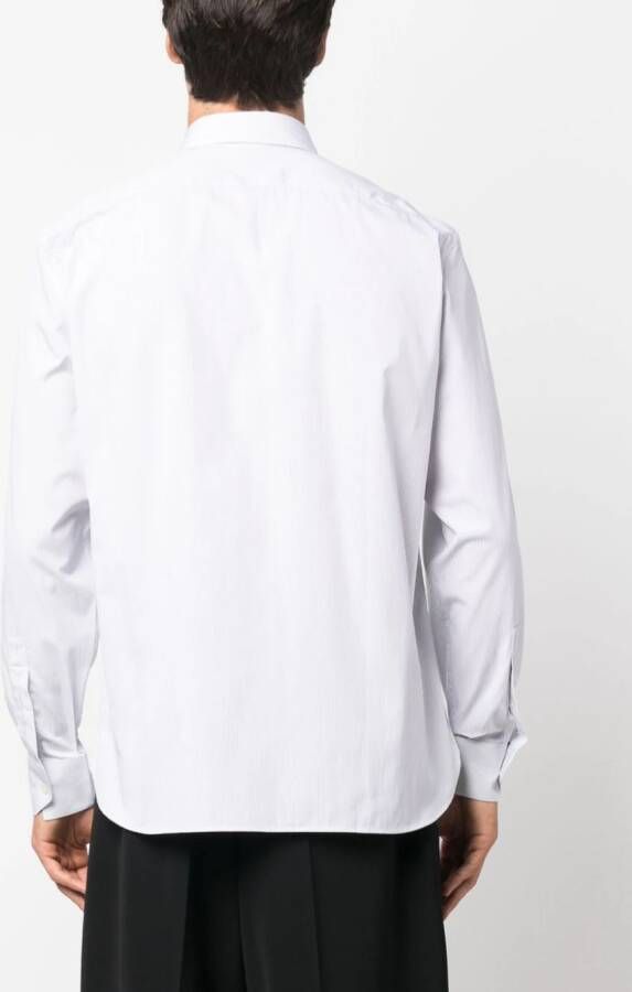Saint Laurent Overhemd met krijtstreep Wit