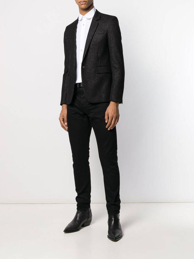 Saint Laurent Overhemd met Peter Pan kraag Wit