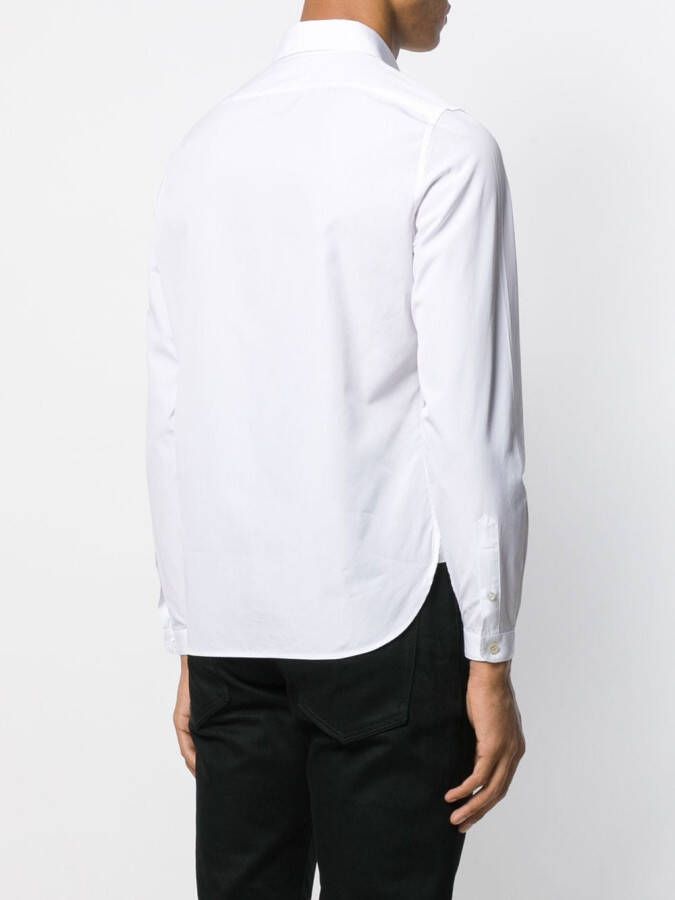 Saint Laurent Overhemd met Peter Pan kraag Wit