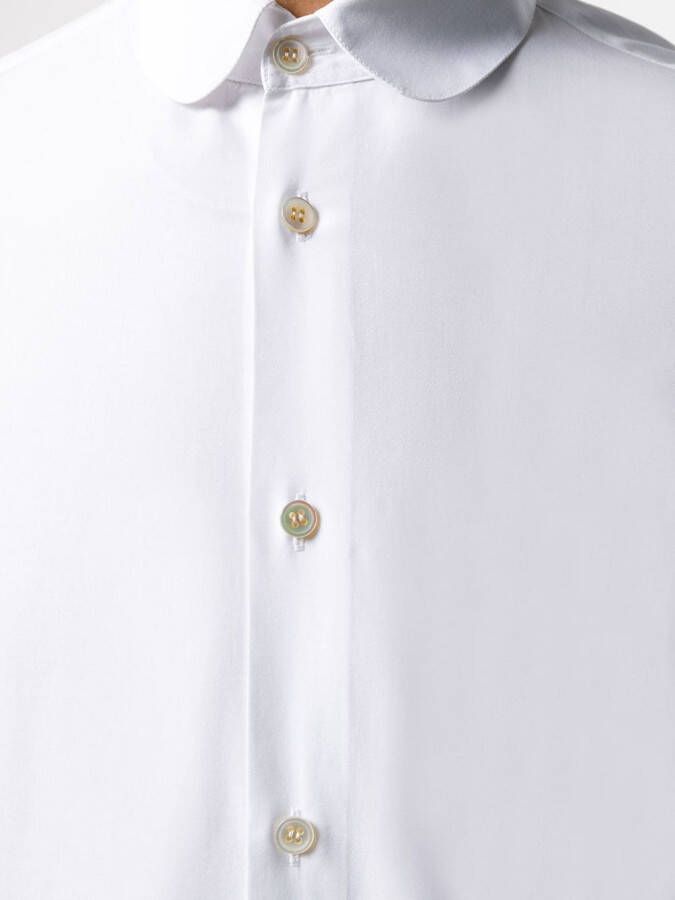 Saint Laurent Overhemd met Peter Pan kraag Wit