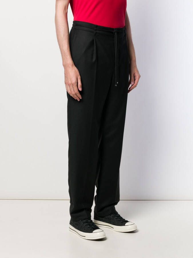 Saint Laurent Pantalon in jogging-stijl Zwart