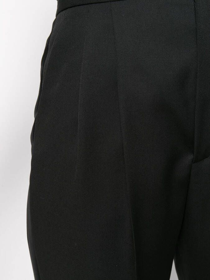 Saint Laurent Pantalon met toelopende pijpen Zwart
