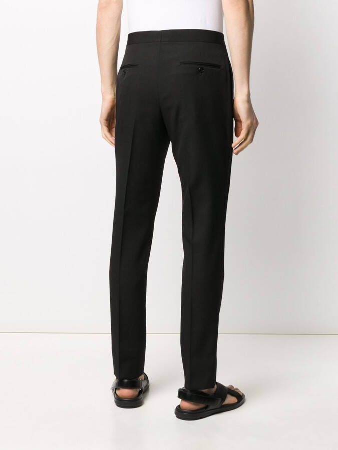Saint Laurent Pantalon met zijstreep Zwart