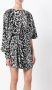 Saint Laurent panterjurk met luipaardprint Zwart - Thumbnail 3