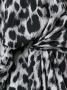 Saint Laurent panterjurk met luipaardprint Zwart - Thumbnail 5