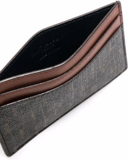 Saint Laurent Pasjeshouder met logo Bruin
