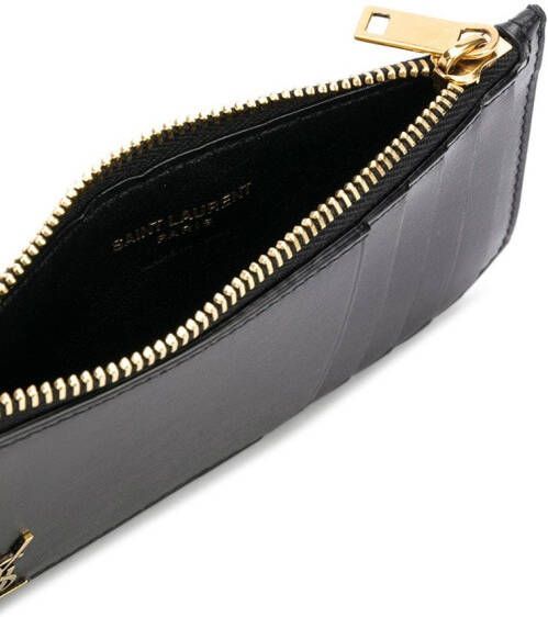 Saint Laurent Tiny Cassandre pasjeshouder Zwart