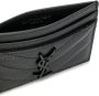 Saint Laurent Pasjeshouder met monogram Zwart - Thumbnail 3