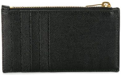 Saint Laurent Cassandre leren pasjeshouder Zwart