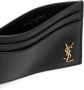 Saint Laurent Pasjeshouder met monogramplakkaat Zwart - Thumbnail 3