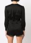 Saint Laurent Zijden playsuit Zwart - Thumbnail 4
