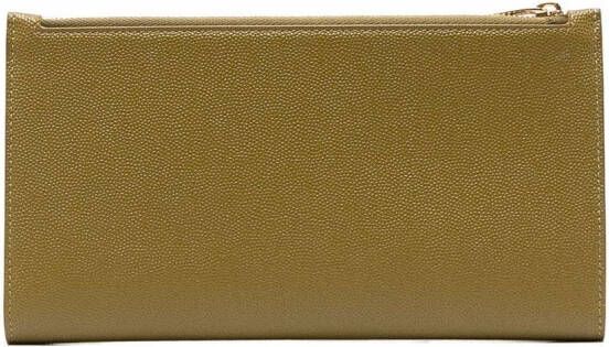 Saint Laurent Portemonnee met monogram Groen