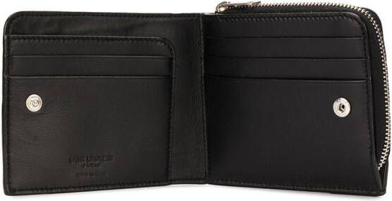 Saint Laurent Portemonnee met rits Zwart