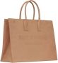 Saint Laurent Rive Gauche leren shopper Beige - Thumbnail 4