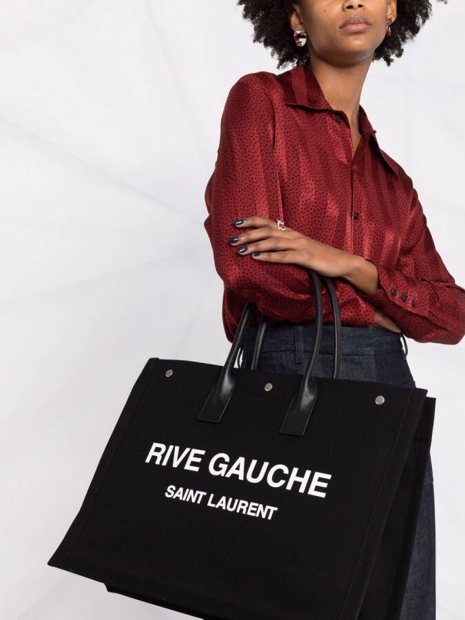 Saint Laurent Rive Gauche shopper Zwart
