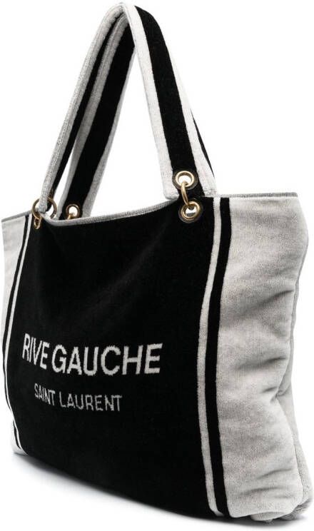 Saint Laurent Rive Gauche strandtas Zwart