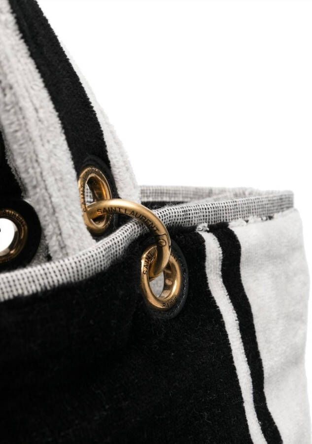 Saint Laurent Rive Gauche strandtas Zwart
