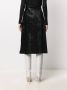 Saint Laurent Rok met slangenhuid-effect Zwart - Thumbnail 4