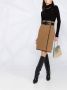 Saint Laurent Rok met wikkel-effect Beige - Thumbnail 2