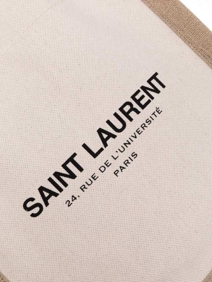 Saint Laurent Rugzak met trekkoord Beige