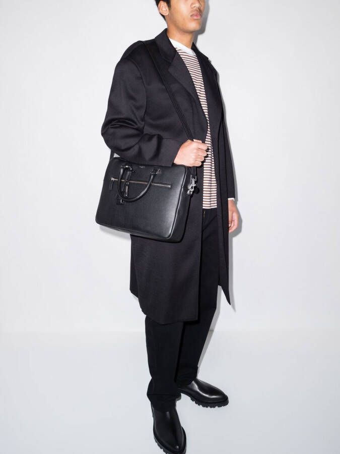 Saint Laurent Sac de Jour leren aktetas Zwart