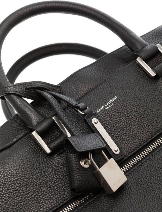 Saint Laurent Sac de Jour leren aktetas Zwart