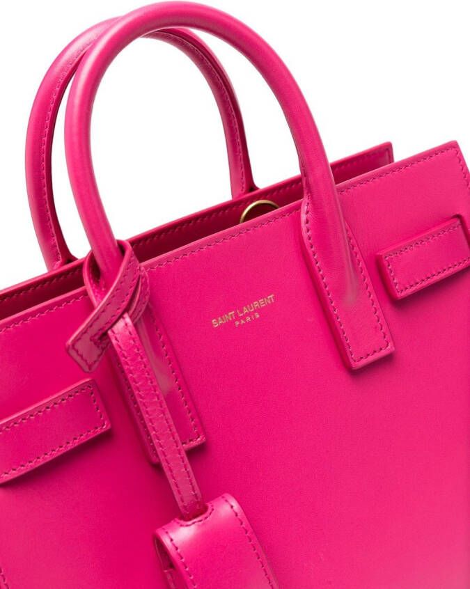 Saint Laurent Sac de Jour Nano shopper Roze