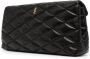 Saint Laurent Sade gewatteerde clutch Zwart - Thumbnail 3