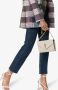 Saint Laurent Cassandra portemonnee met ketting Beige - Thumbnail 2