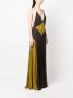 Saint Laurent Semi-doorzichtige avondjurk Bruin - Thumbnail 3