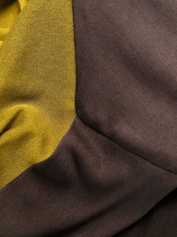 Saint Laurent Semi-doorzichtige avondjurk Bruin