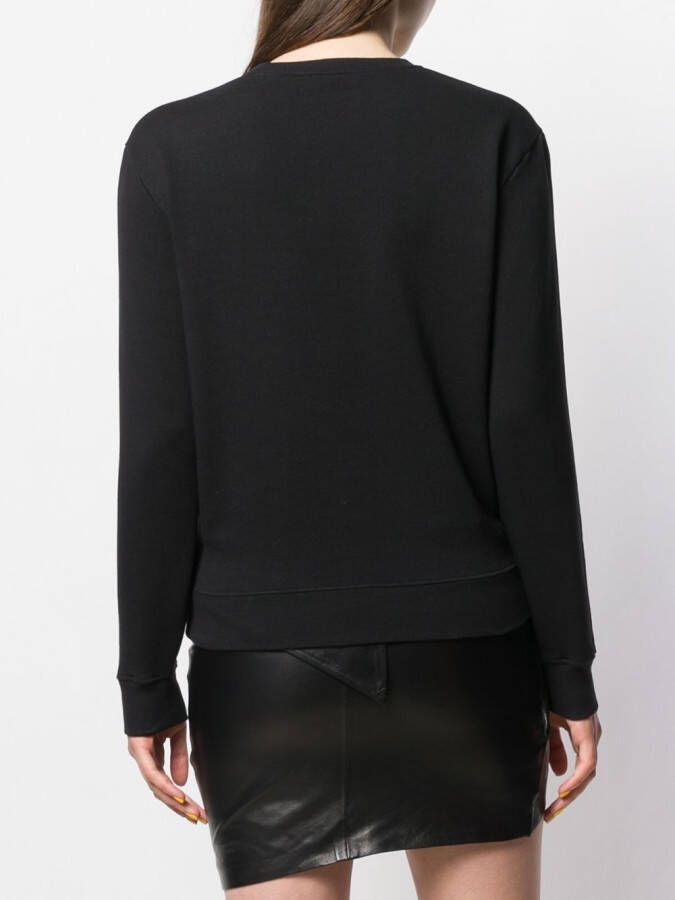 Saint Laurent Shirt met palmboom print Zwart