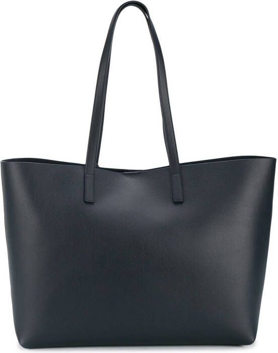 Saint Laurent large leather shopping tote Blauw