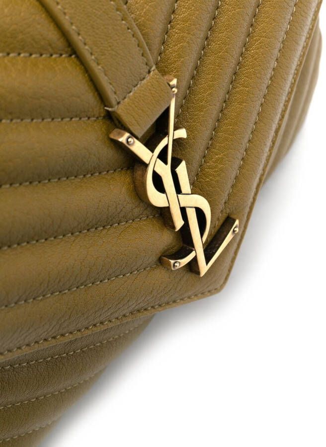 Saint Laurent Shopper met logoplakkaat Groen