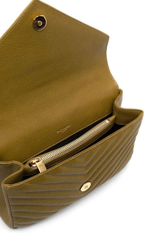 Saint Laurent Shopper met logoplakkaat Groen