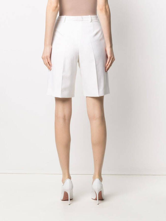 Saint Laurent Shorts met krijtstreep Wit