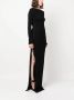 Saint Laurent Maxi-jurk met zijsplit Zwart - Thumbnail 2