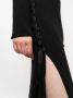 Saint Laurent Maxi-jurk met zijsplit Zwart - Thumbnail 4