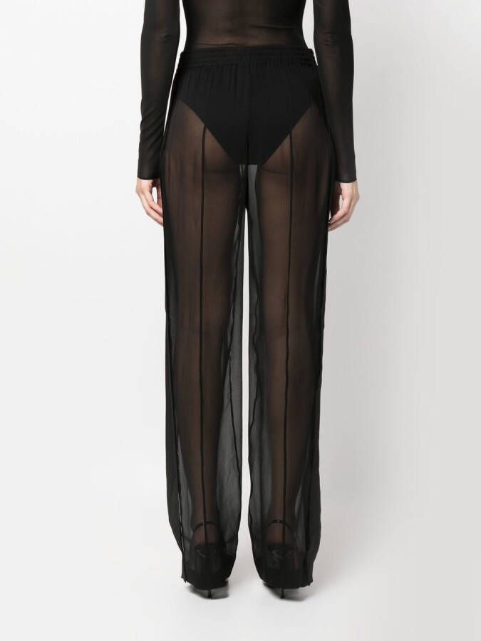 Saint Laurent Straight broek Zwart