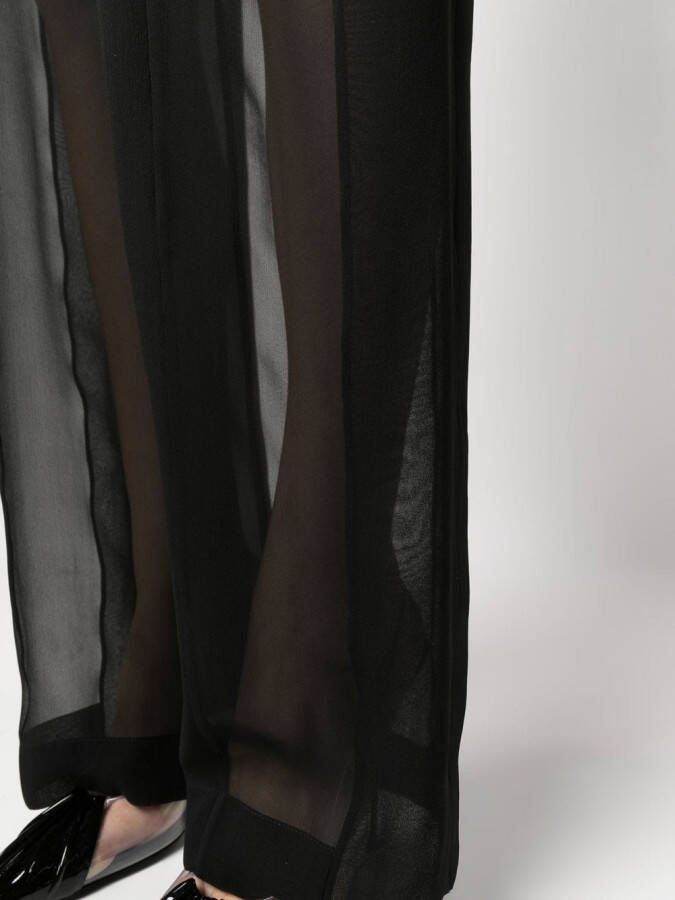 Saint Laurent Straight broek Zwart