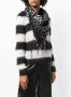 Saint Laurent Sjaal met luipaardprint dames wol Eén Zwart - Thumbnail 2